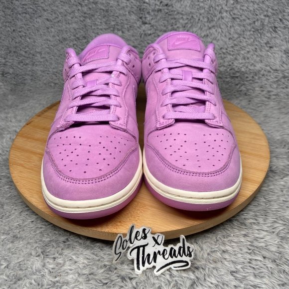 Nike Dunk Low Premium Size 8 Women Rush Fuchsia Pink Sail - Picture 3 of 9